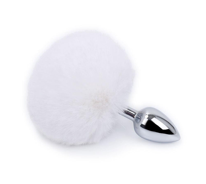 Buttplug Konijnenstaartje - Wit-Laced-up.nl