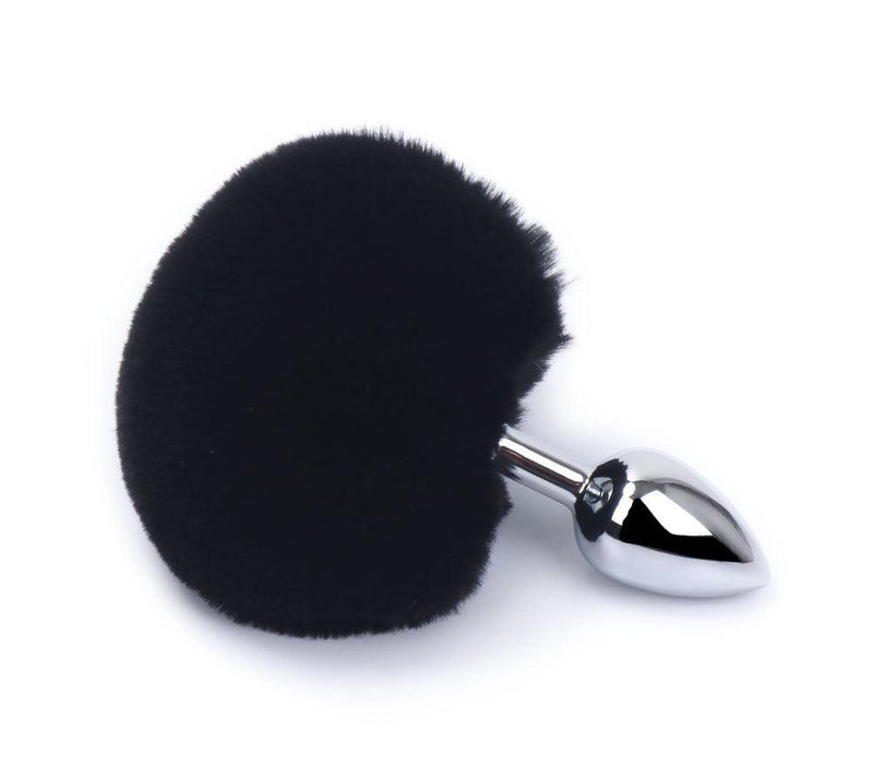 Buttplug Konijnenstaartje - Zwart-Laced-up.nl