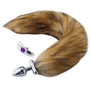 Buttplug Met Buigbare Staart op Losse schroef - Bruin-Laced-up.nl
