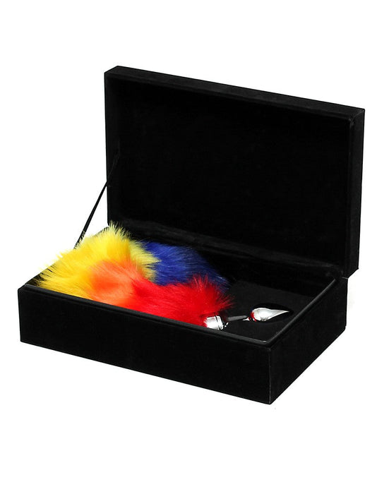 Rimba - Buttplug RVS Klein Met unicorn staart-Laced-up.nl