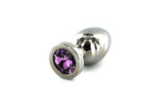 Kiotos - Buttplug RVS Met Paars Kristal - Small-Laced-up.nl