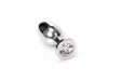 Kiotos - Buttplug RVS Met Transparant Kristal - Medium-Laced-up.nl