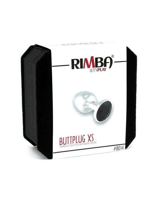 Rimba - Buttplug XS Met Zwart Kristal-Laced-up.nl