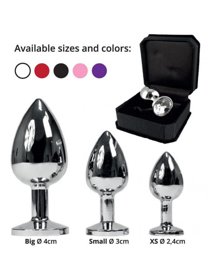 Rimba - Buttplug XS Met Zwart Kristal-Laced-up.nl