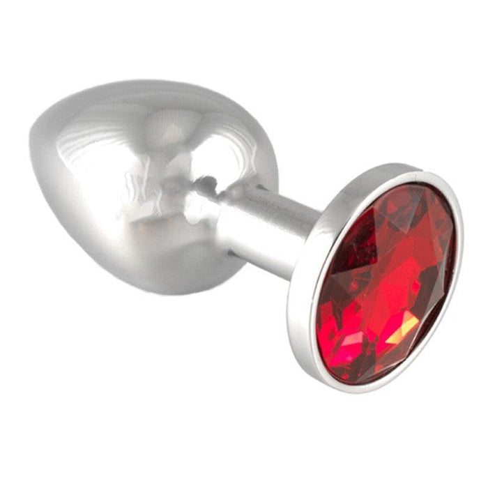 Rimba - Buttplug XS Met Kristal - Rood-Laced-up.nl