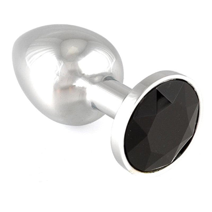 Rimba - Buttplug XS Met Zwart Kristal-Laced-up.nl