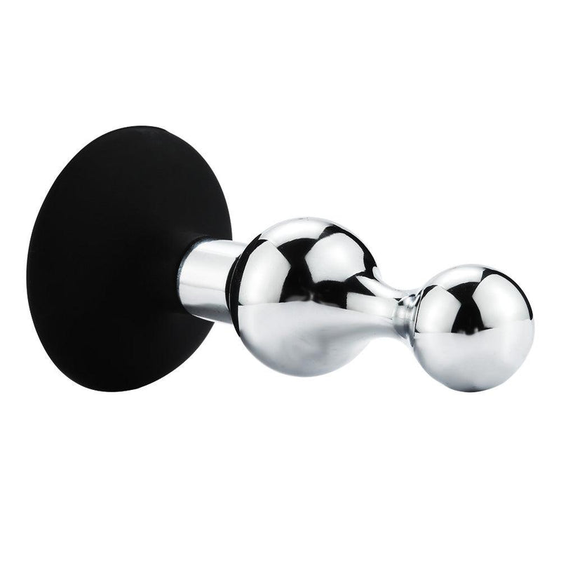 Aluminium Buttplug met Bollingen - Siliconen Zuignap-Erotiekvoordeel.nl