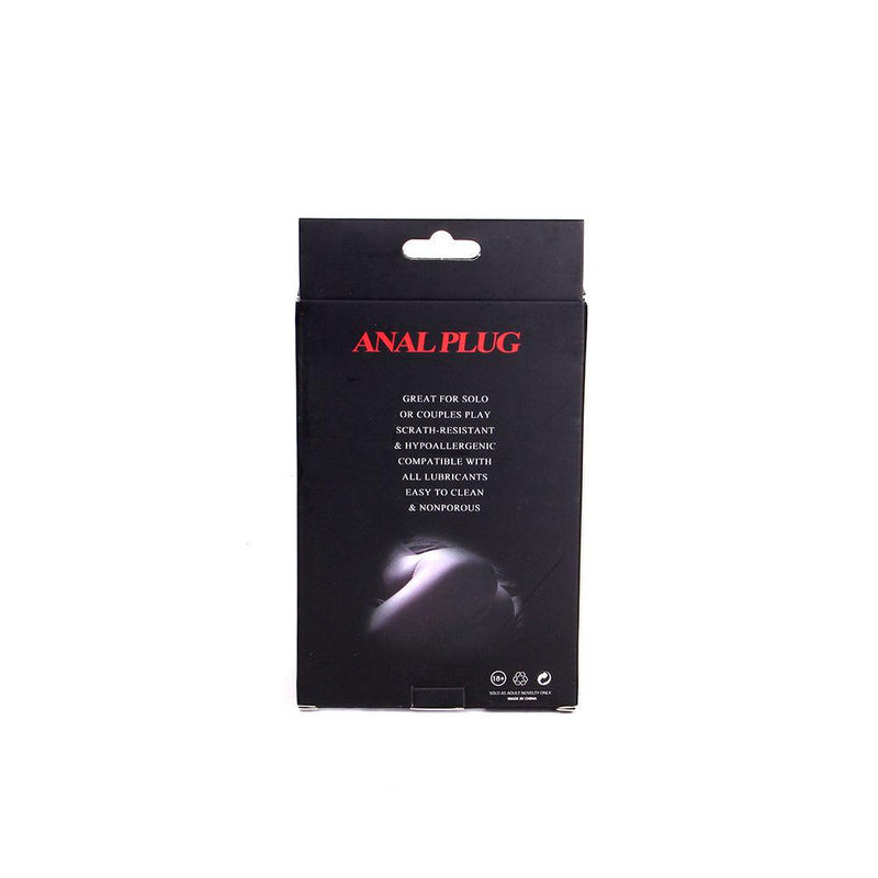 Aluminium Buttplug met Bollingen - Siliconen Zuignap-Erotiekvoordeel.nl