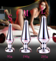 Kiotos - Buttplug Aluminium Met Transparant Kristal - 100 mm x 30 mm-Laced-up.nl