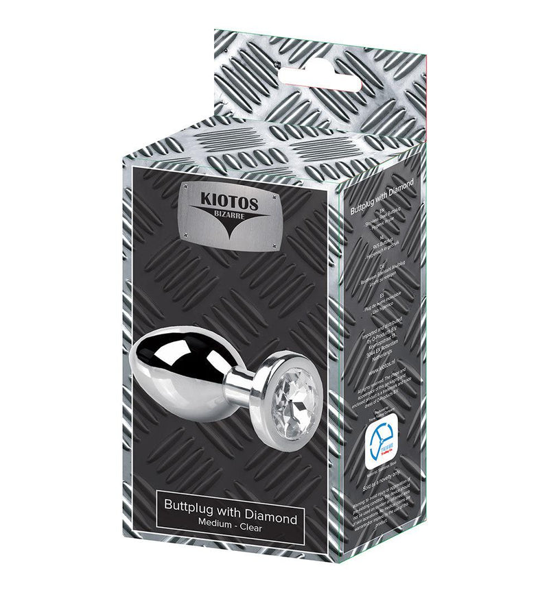 Buttplug Met diamant - Medium-Laced-up.nl