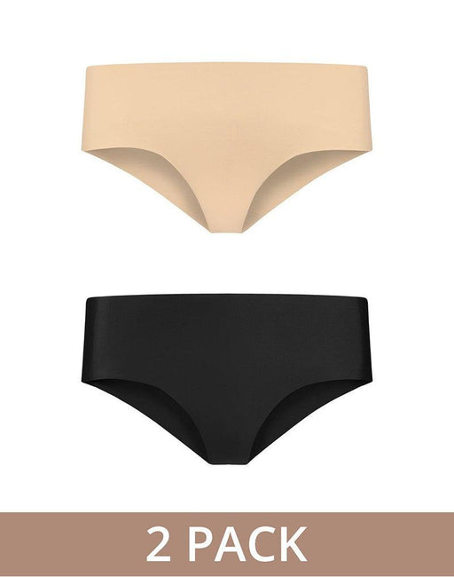 Bye Bra - Invisible Hipster - 2 pack - Nude En Zwart-Erotiekvoordeel.nl