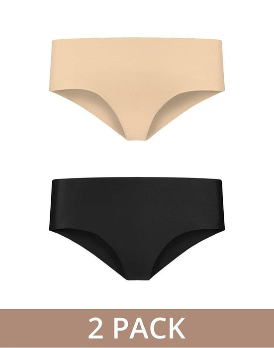 Bye Bra - Invisible Hipster - 2 pack - Nude En Zwart-Erotiekvoordeel.nl