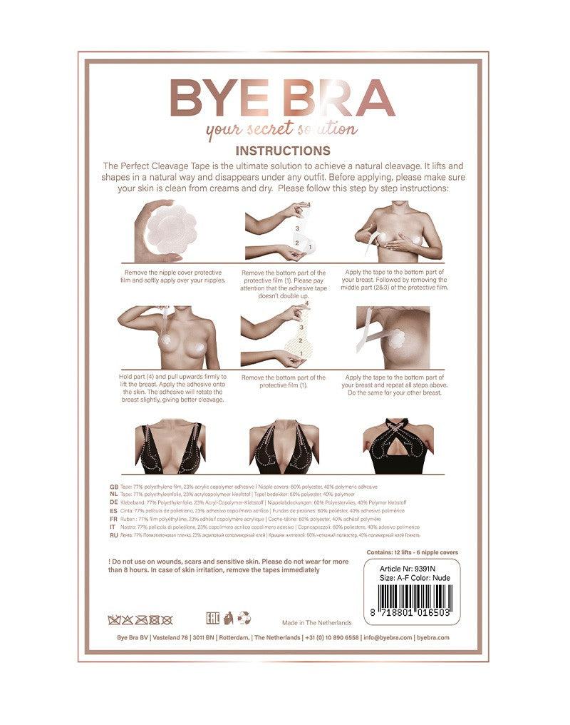 Bye Bra - Perfect Cleavage Tape - Cup A-F - 3 paar-Erotiekvoordeel.nl