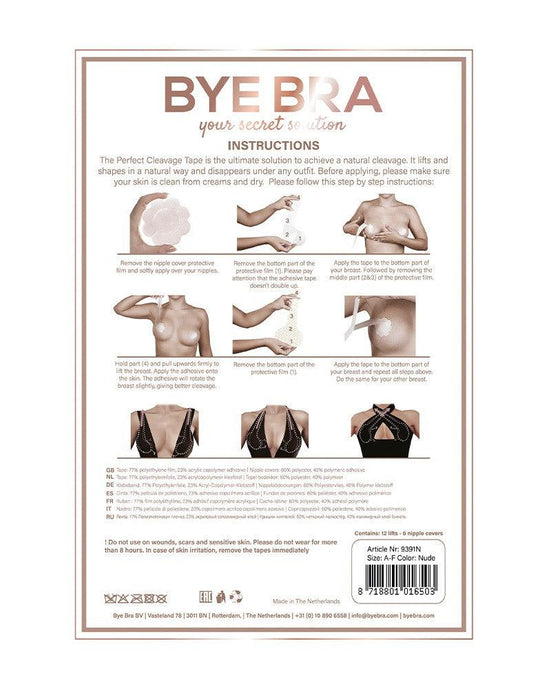 Bye Bra - Perfect Cleavage Tape Cup A-F - 3 paar-Laced-up.nl