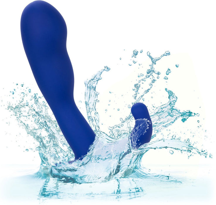 Calexotics - Admiral Advanced Curved Probe - Vibrerende Buttplug - Blauw-Laced-up.nl