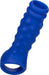 Calexotics - Admiral Geribbelde Penis Sleeve - Liquid Siliconen - Blauw-Laced-up.nl