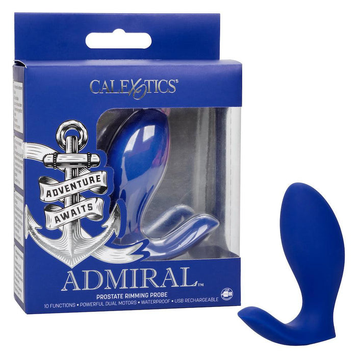 Calexotics - Admiral Prostaat Rimming Plug - Siliconen - Blauw-Laced-up.nl