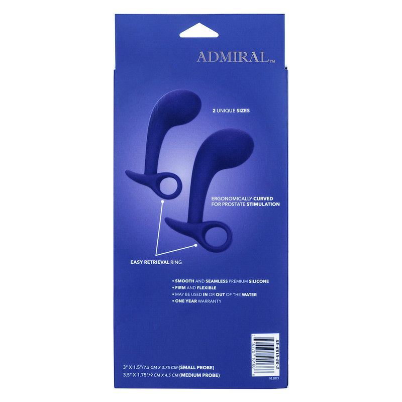 Calexotics - Admiral Siliconen Anale Training Set - Blauw-Laced-up.nl