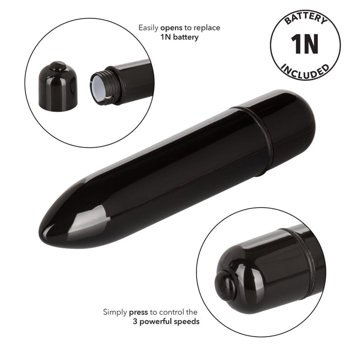 Calexotics - High Intensity - Bullet Vibrator - Zwart-Laced-up.nl