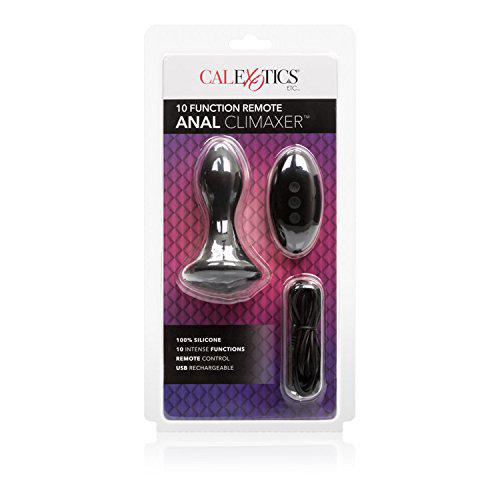 Calexotics - Vibrerende Anaalplug met 10 functies - Siliconen - Zwart-Laced-up.nl