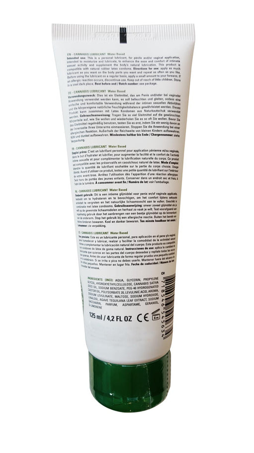 Cannabis Lubricant - Gllijmiddel met Vochtinbrengende Hennepolie - 125 ml-Erotiekvoordeel.nl