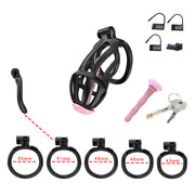 Cellmate - Centurion - Chastity Cage with Penis Plug - Penis Cage - Black - Size 3-Laced-up.nl