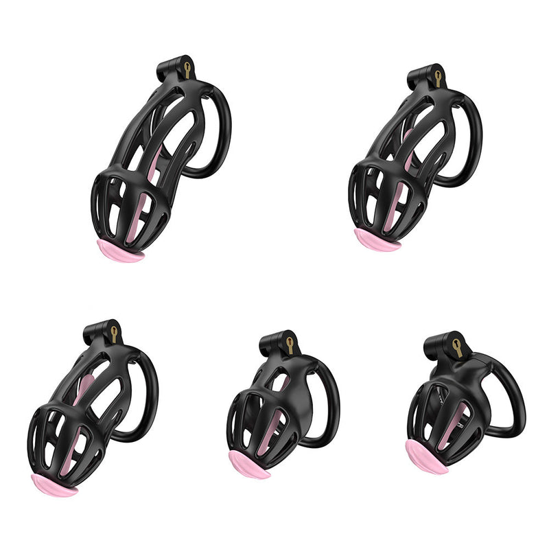 Cellmate - Centurion - Chastity Cage with Penis Plug - Penis Cage - Black - Size 3-Laced-up.nl