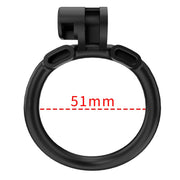 Cellmate - Centurion - Chastity Cage with Penis Plug - Penis Cage - Black - Size 3-Laced-up.nl