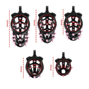 Cellmate - FlexiSpike Chastity Cage Size 0 - Kuisheidskooi - Peniskooi - Met Roze of Zwarte Spikes - Maat 0-laced-up.nl