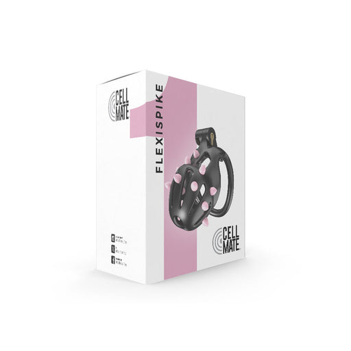 Cellmate - FlexiSpike Chastity Cage Size 1 - Kuisheidskooi - Peniskooi - Met Roze of Zwarte Spikes - Maat 1-Erotiekvoordeel.nl