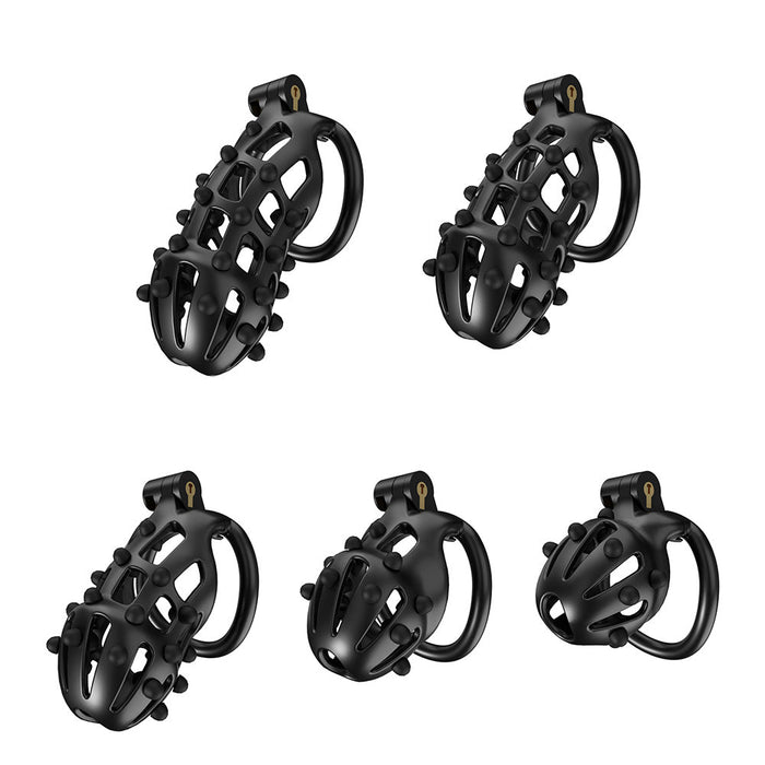 Cellmate - FlexiSpike Chastity Cage Size 1 - Kuisheidskooi - Peniskooi - Met Roze of Zwarte Spikes - Maat 1-Erotiekvoordeel.nl