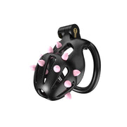 Cellmate - FlexiSpike Chastity Cage Size 1 - Kuisheidskooi - Peniskooi - Met Roze of Zwarte Spikes - Maat 1-laced-up.nl
