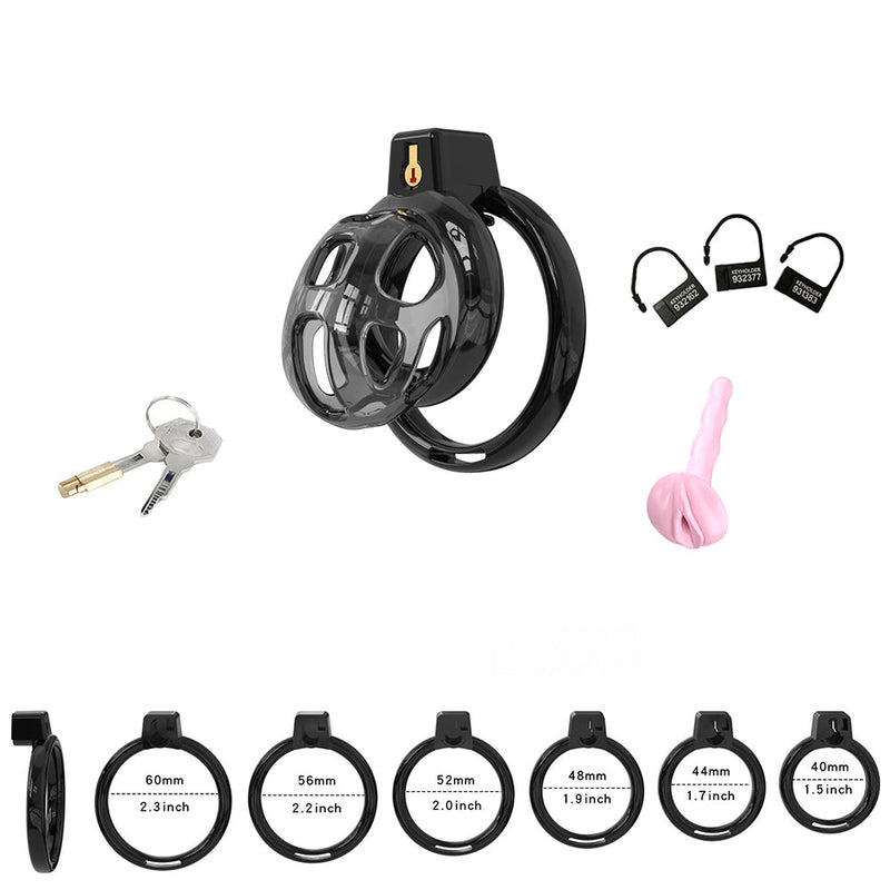 Cellmate - Gladiator - Flexibler Keuschheitskäfig - Peniskäfig - Mit abnehmbarem Katheter-Plug - Größe 0 - Laced-up.nl