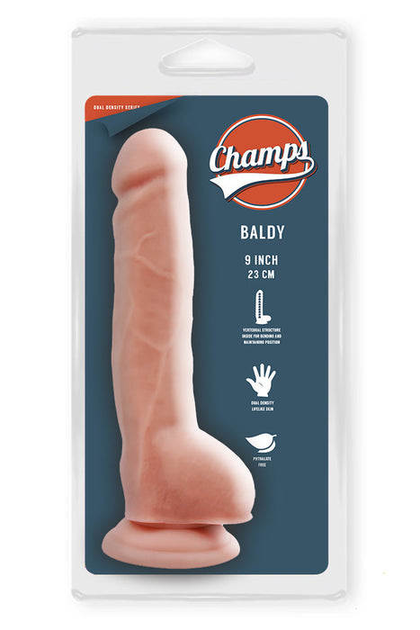 Champs - Baldy - Dual Density Dildo - 23 x 4 cm - Lichte Huidskleur-Laced-up.nl