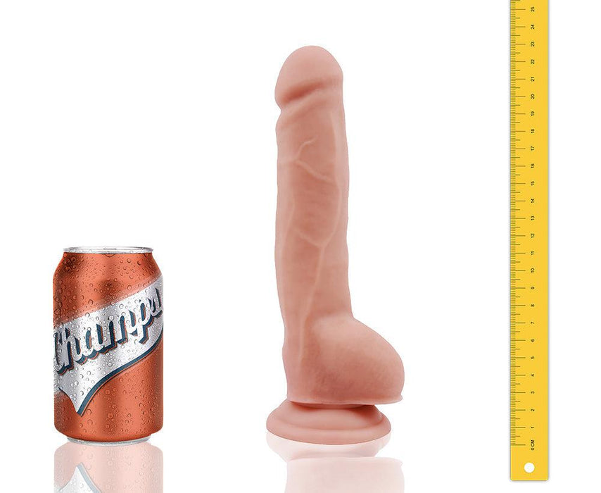 Champs - Baldy - Dual Density Dildo - 23 x 4 cm - Lichte Huidskleur-Laced-up.nl