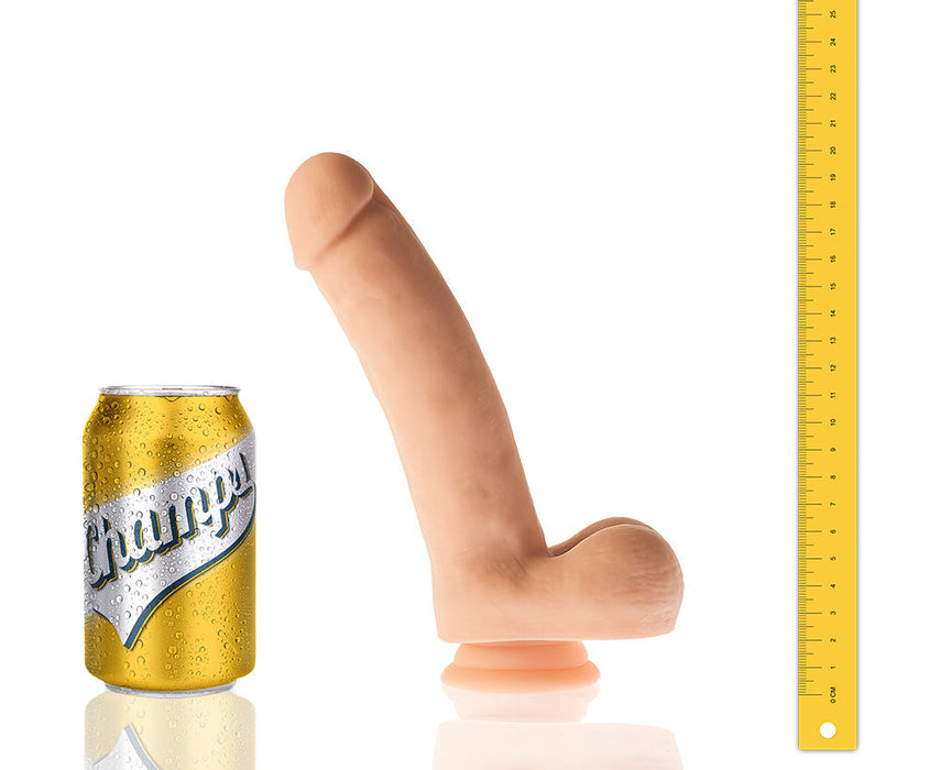 Champs - Curly - Original Dildo - 20 cm - Lichte Huidskleur-Laced-up.nl