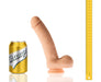 Champs - Curly - Original Dildo - 20 cm - Lichte Huidskleur-Laced-up.nl