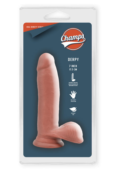 Champs - Derpy - Dual Density Dildo - 17.5 x 3,1 cm - Lichte Huidskleur-Laced-up.nl