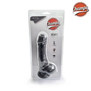 Champs - Henry - Original Dildo - 17.5 cm - Zwart-Erotiekvoordeel.nl