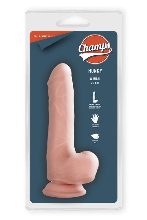 Champs - Hunky - Dual Density Dildo - 20 x 4 cm - Lichte Huidskleur-Laced-up.nl