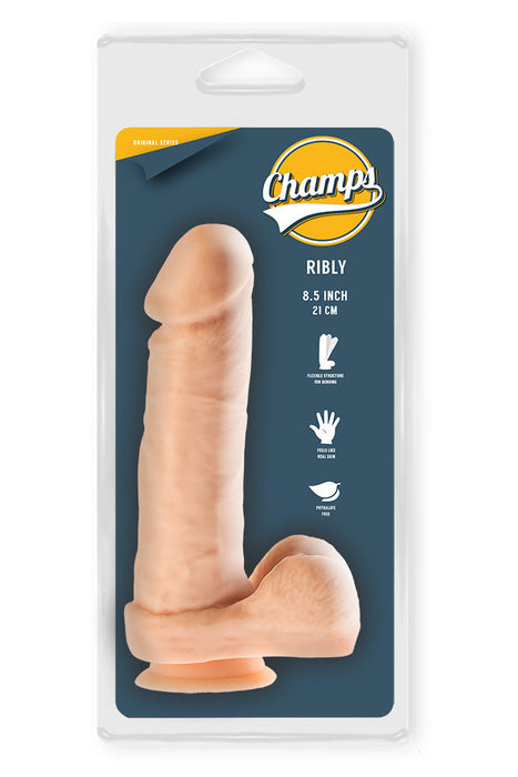 Champs - Ribly - Original Dildo - 21 x 4 cm - Lichte Huidskleur-Laced-up.nl