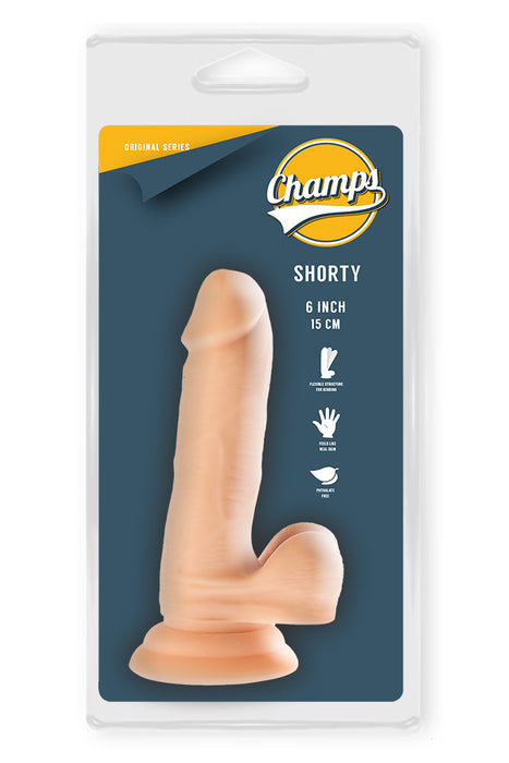 Champs - Shorty - Original Dildo - 15 x 3 cm - Lichte Huidskleur-Laced-up.nl