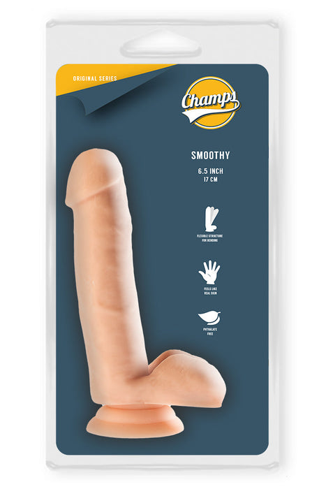 Champs - Smoothy - Original Dildo - 17 x 3 cm - Lichte Huidskleur-Laced-up.nl