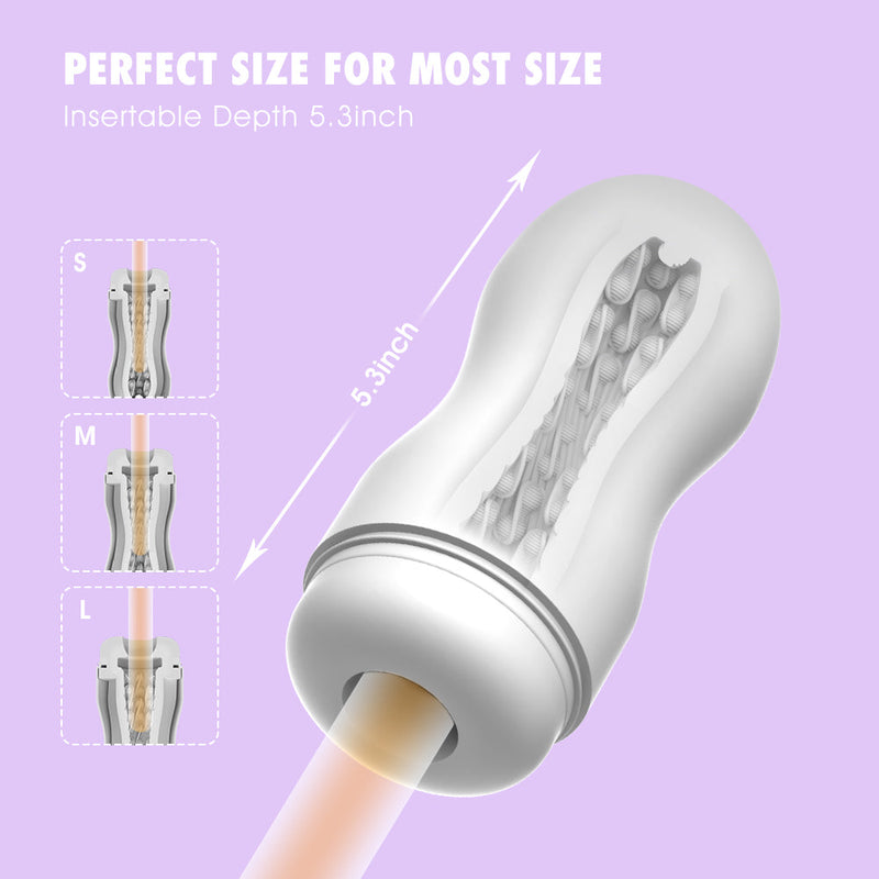 Chisa - Boost Bulbed - Stroker Masturbator - White-Laced-up.nl