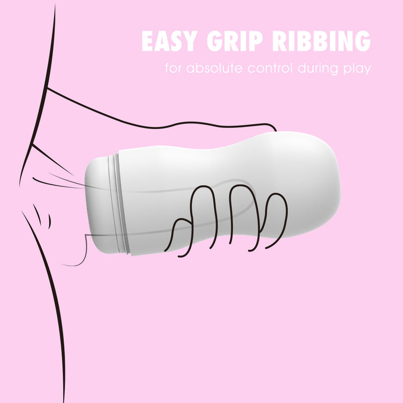 Chisa - Boost Striped - Stroker Masturbator - Wit-Laced-up.nl