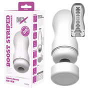 Chisa - Boost Striped - Stroker Masturbator - Wit-Laced-up.nl