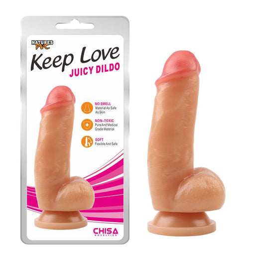 Chisa - Dildo Met Zuignap - Juicy - 18.5 cm - Lichte Huidskleur-Erotiekvoordeel.nl