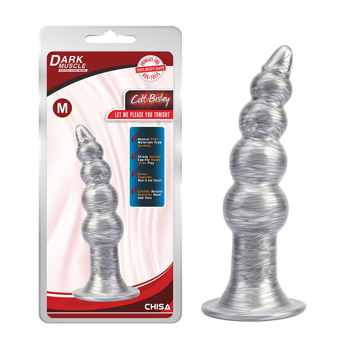 Chisa - Silver Buttplug - Colt Bisley - Zilver - Maat L-Laced-up.nl