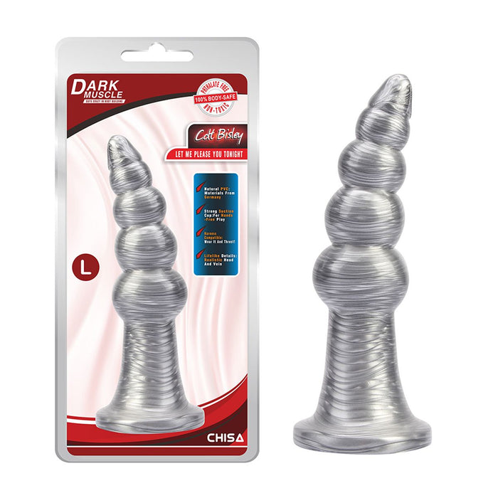 Chisa - Silver Buttplug - Colt Bisley - Zilver - Maat L-Laced-up.nl