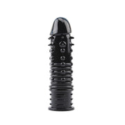 Chisa Novelties - Swirls - Geribbelde Penis Sleeve - Zwart-Laced-up.nl